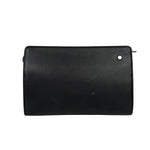Burberry Black Leather Zip Clutch Pouch