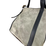 Loewe Suede Anagram Shoulder Tote Olive