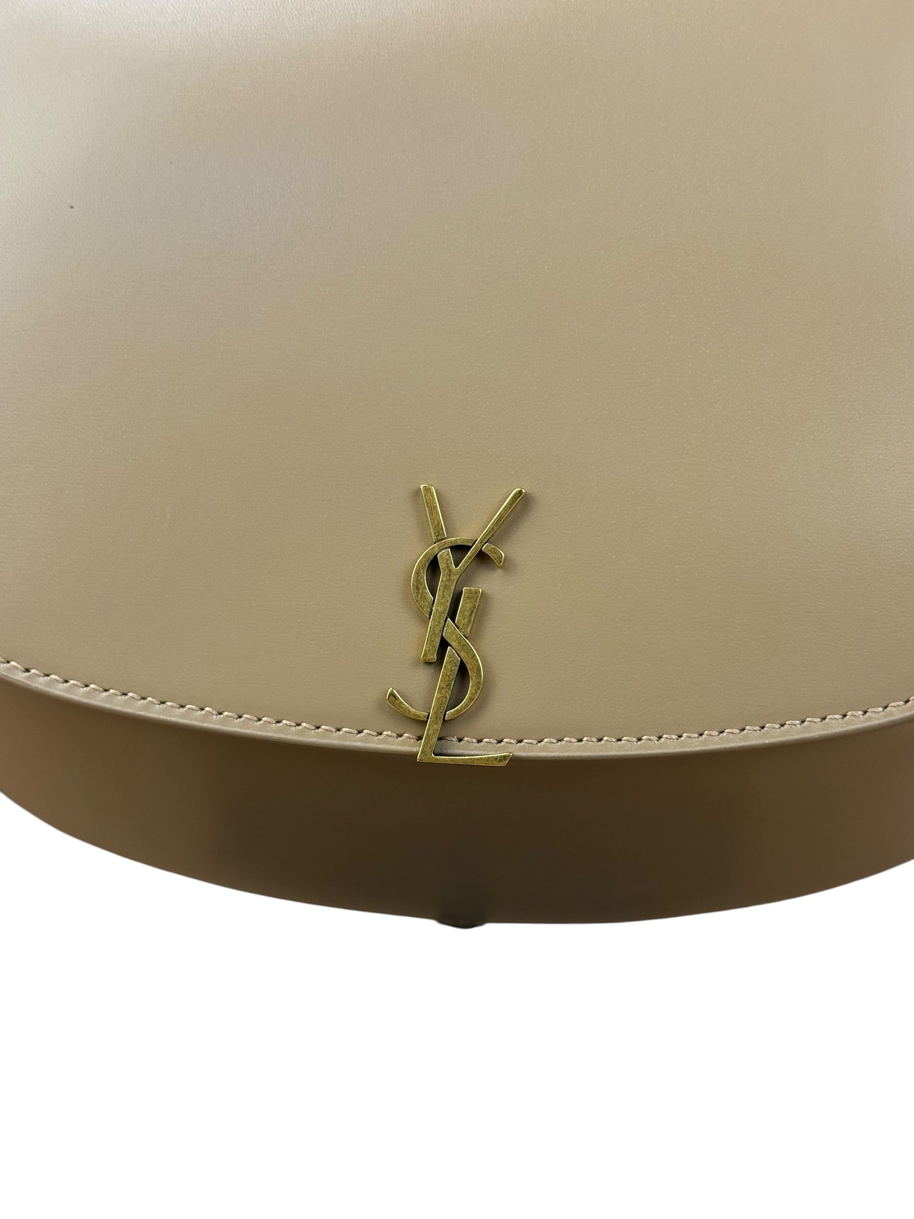 Saint Laurent Beige Leather Voltaire Handbag