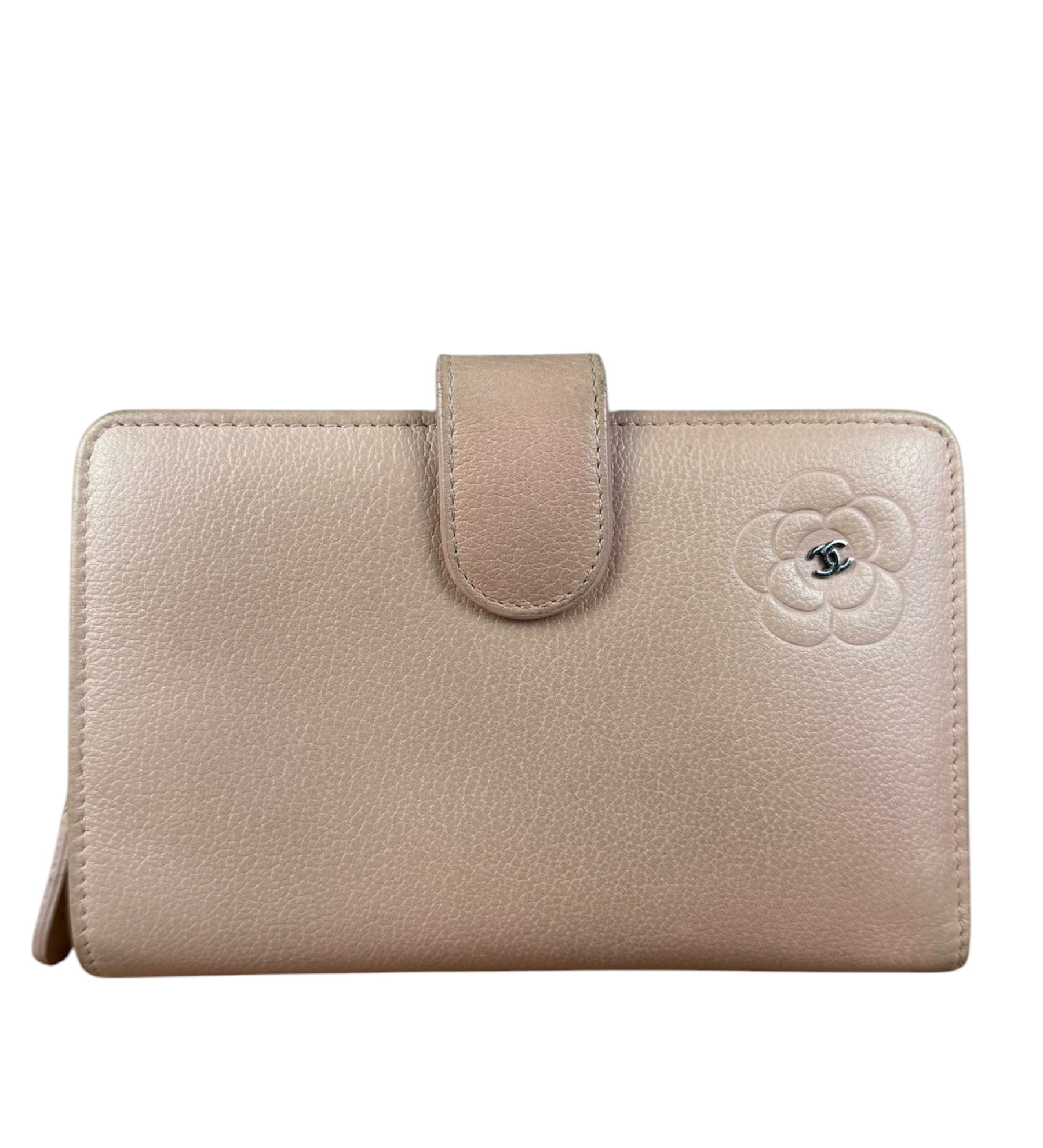Chanel Light Pink Flower CC Snap Wallet 2011