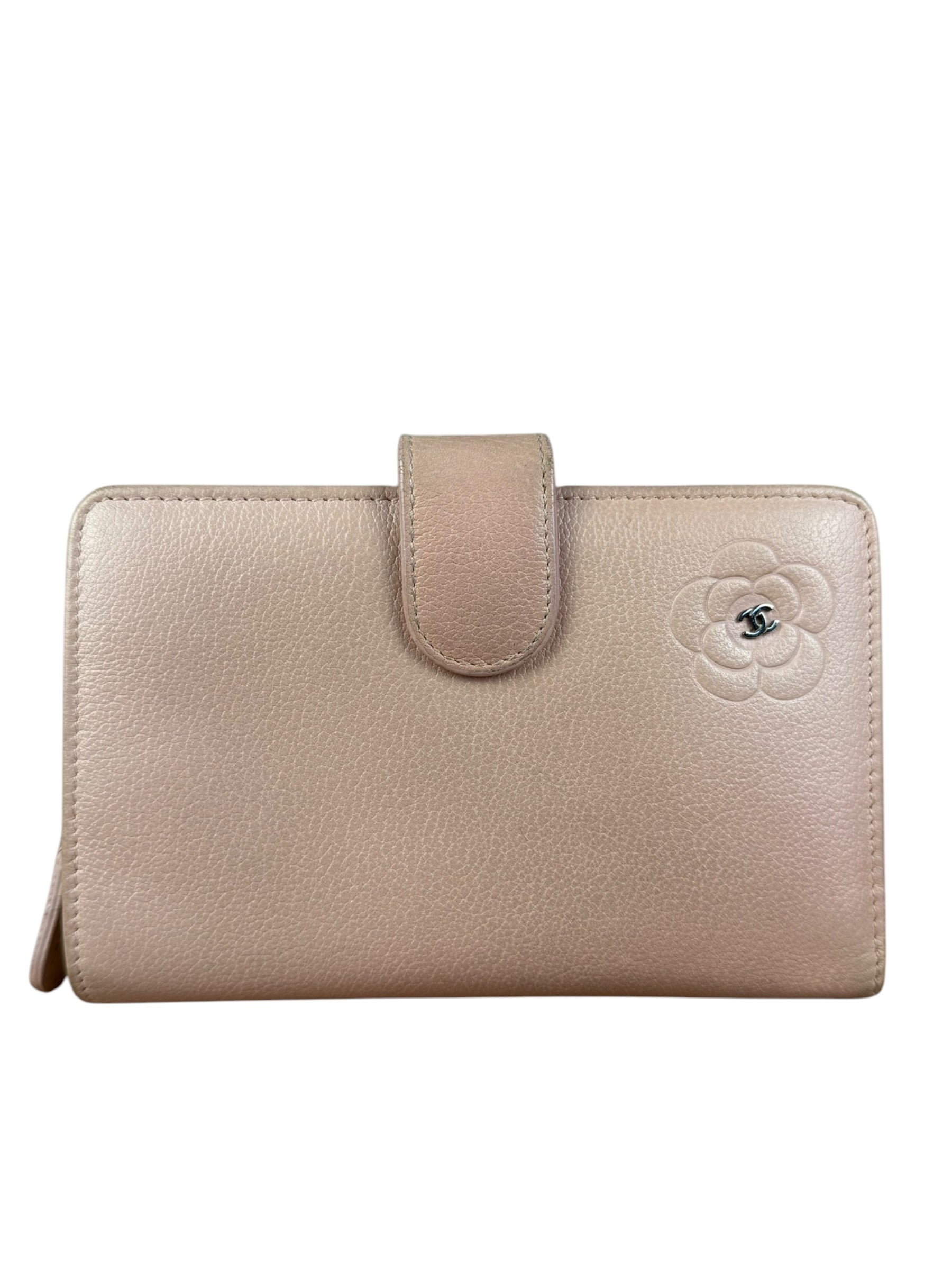 Chanel Light Pink Flower CC Snap Wallet 2011