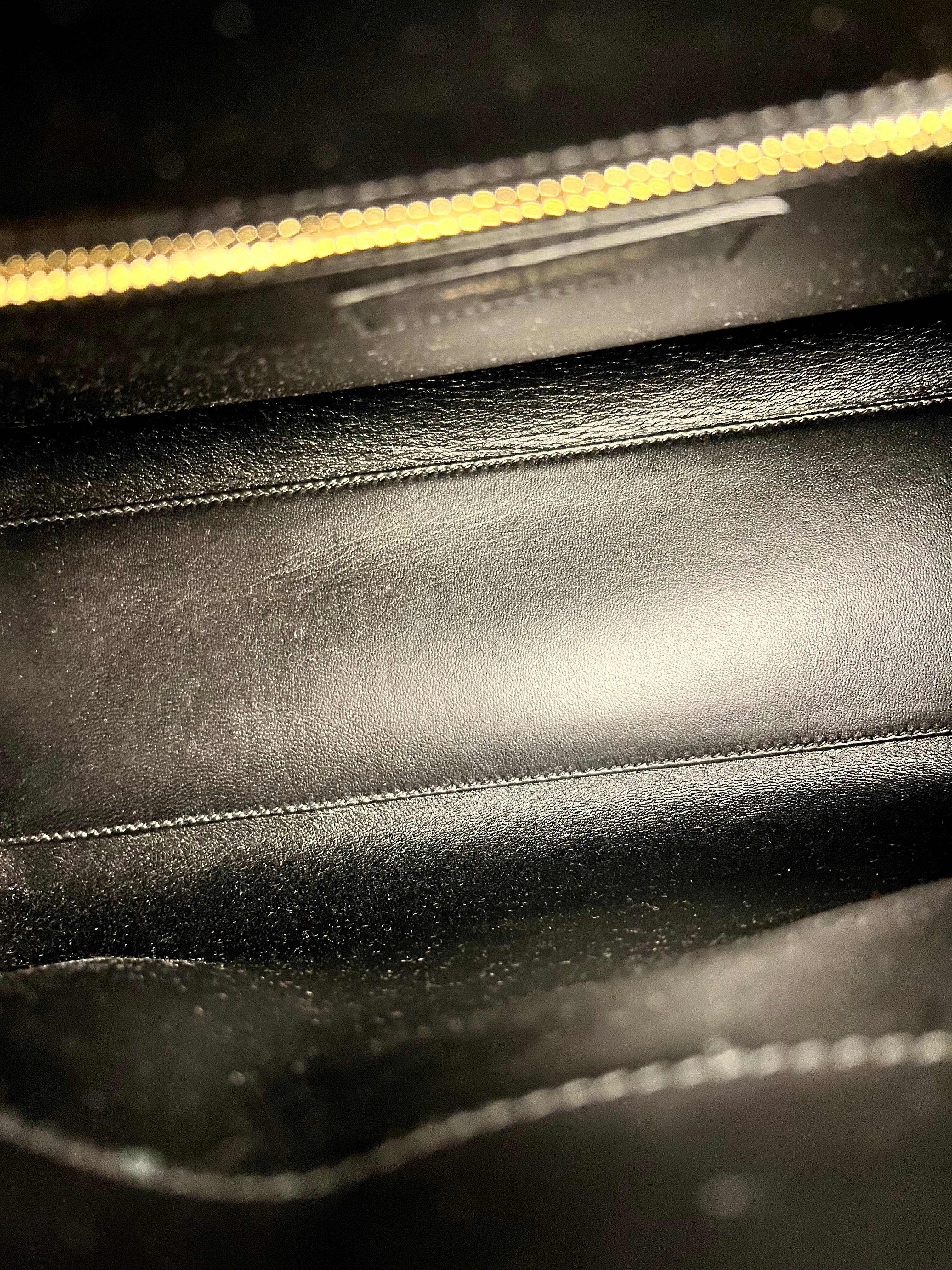 Saint Laurent Le Fermoir Top Handle 2Way Black