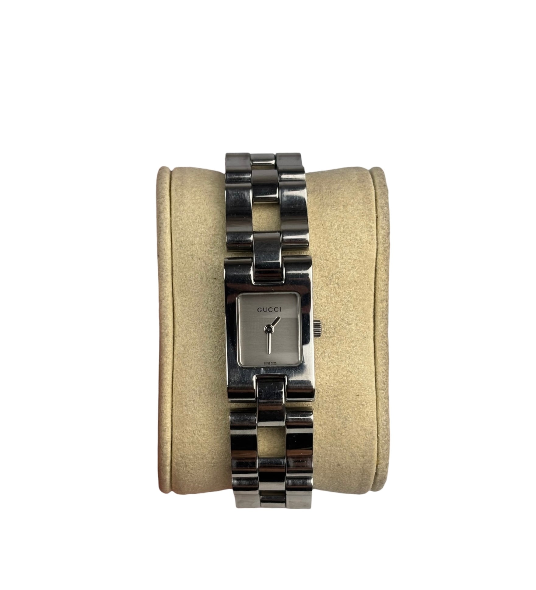 Gucci 2305L Silver Dial Stainless Chain Band