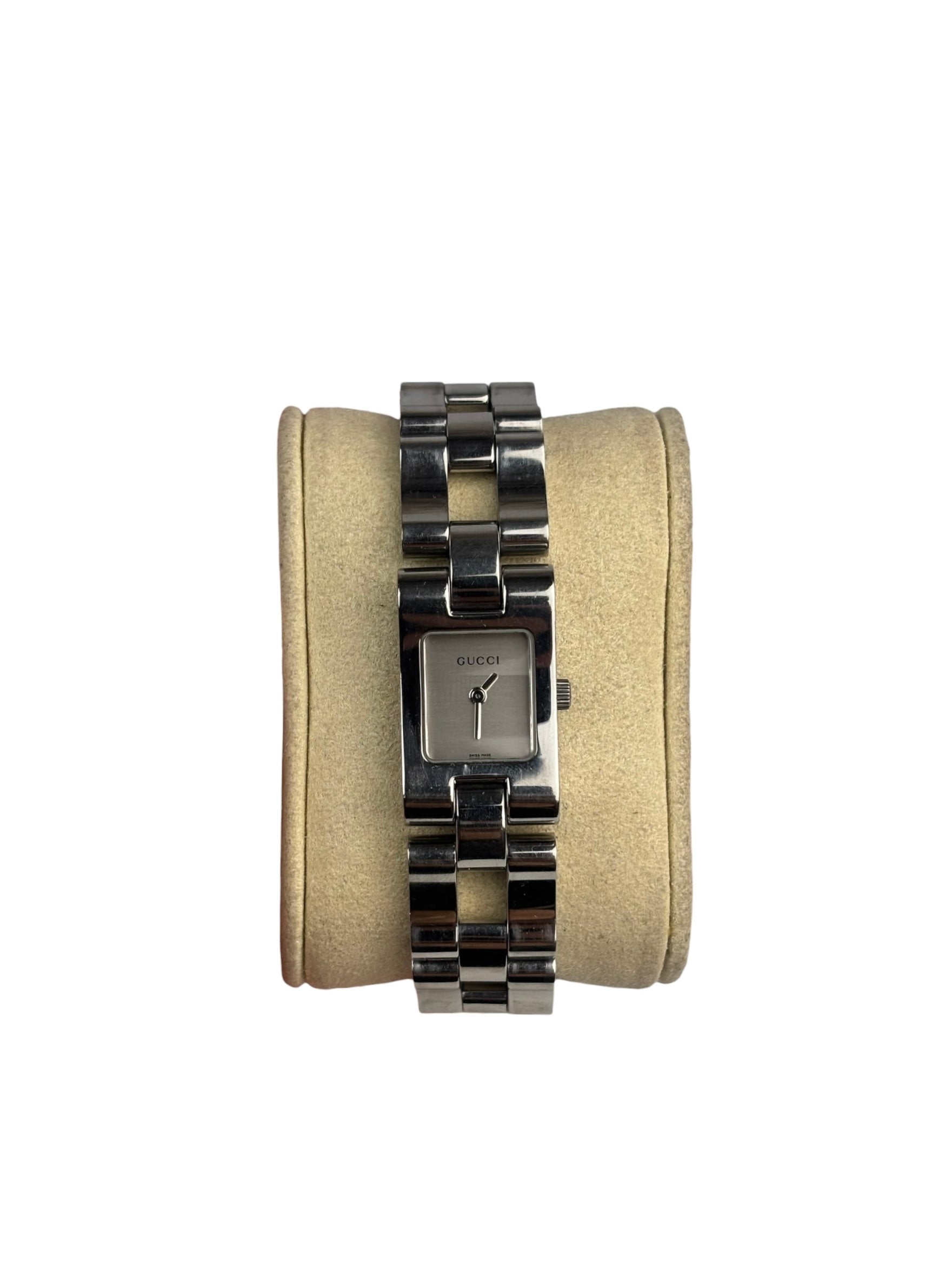 Gucci 2305L Silver Dial Stainless Chain Band
