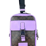 Coach Track Pack Crossbody Purple