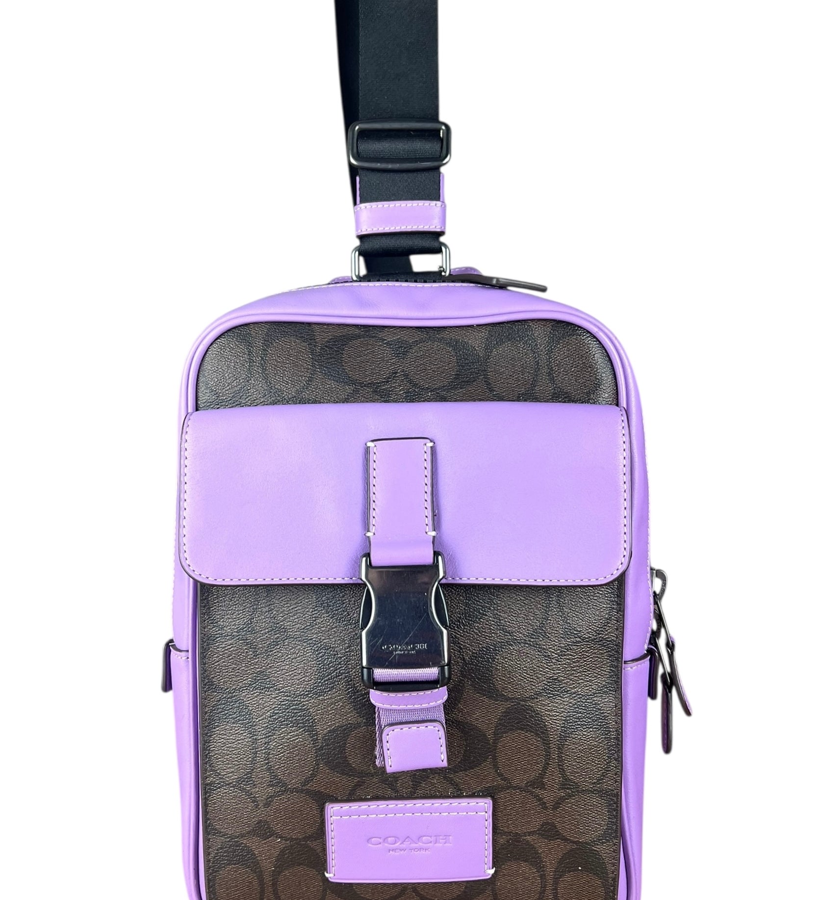 Coach Track Pack Crossbody Purple