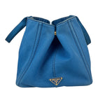 Prada Vintage Blue Canapa Canvas Tote