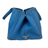 Prada Vintage Blue Canapa Canvas Tote