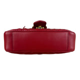 Gucci GG Red Marmont Matelasse Shoulder Bag