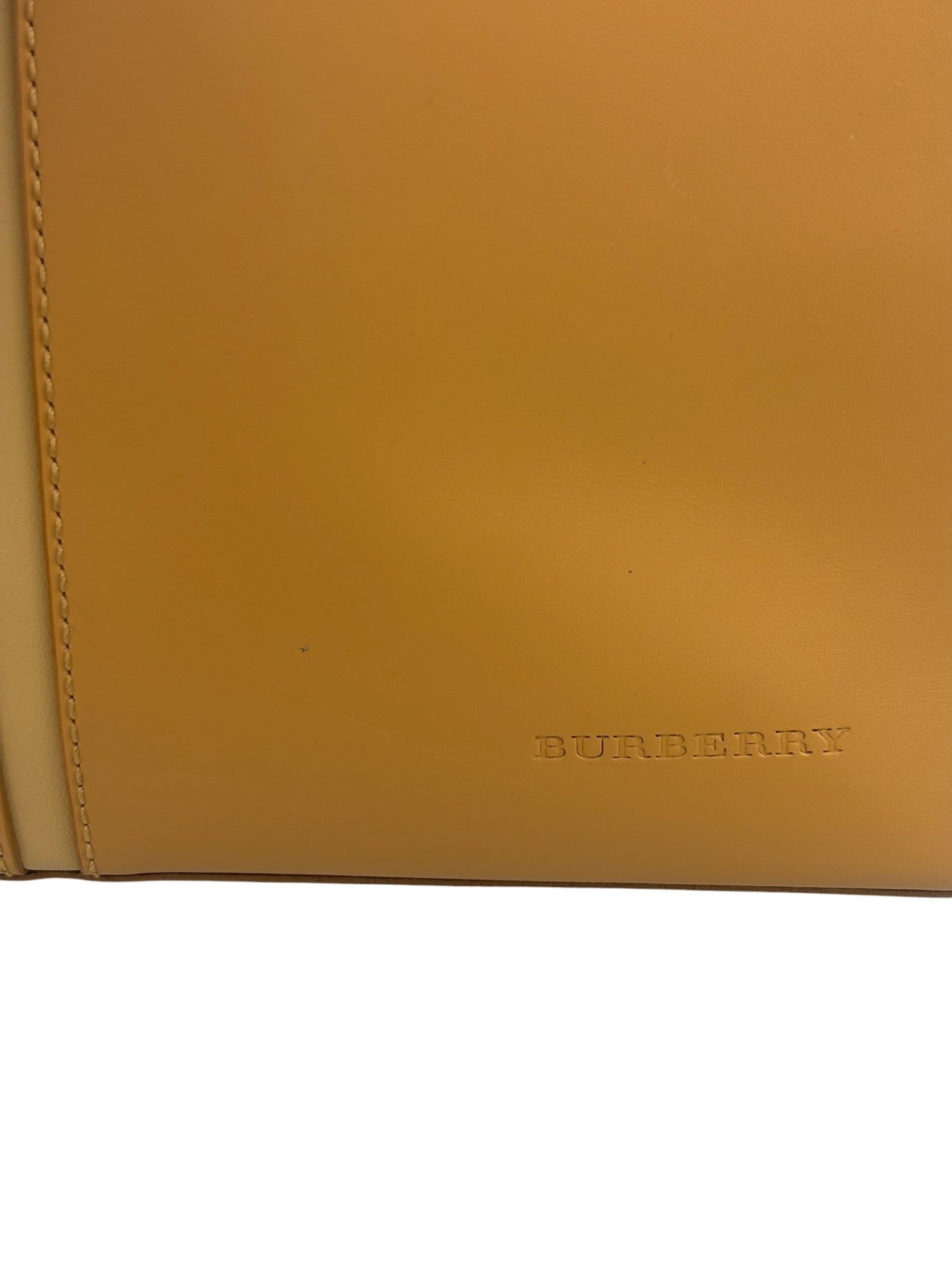 Burberry Vintage Beige Leather Shoulder Bag