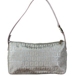 Fendi Vintage Zucchino FF Logo Shoulder Bag