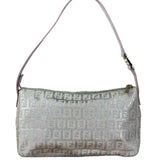 Fendi Vintage Zucchino FF Logo Shoulder Bag