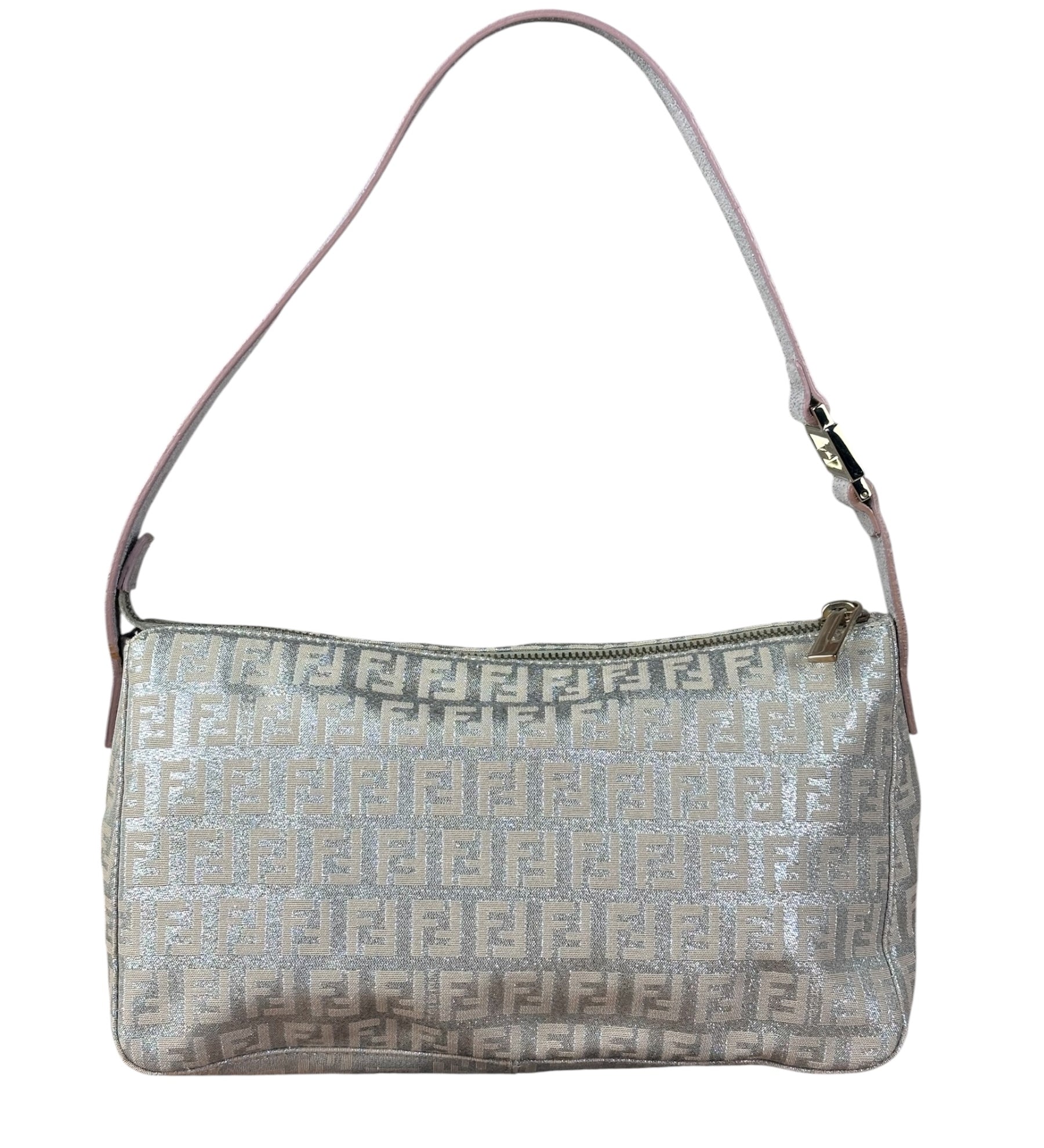 Fendi Vintage Zucchino FF Logo Shoulder Bag