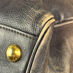 Prada Bicolor Cervo Ombre Leather Top Handle Bag