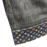 Louis Vuitton Grey Denim Cropped Pants