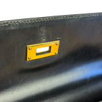 Hermes Kelly 32 Black Box Leather 1991