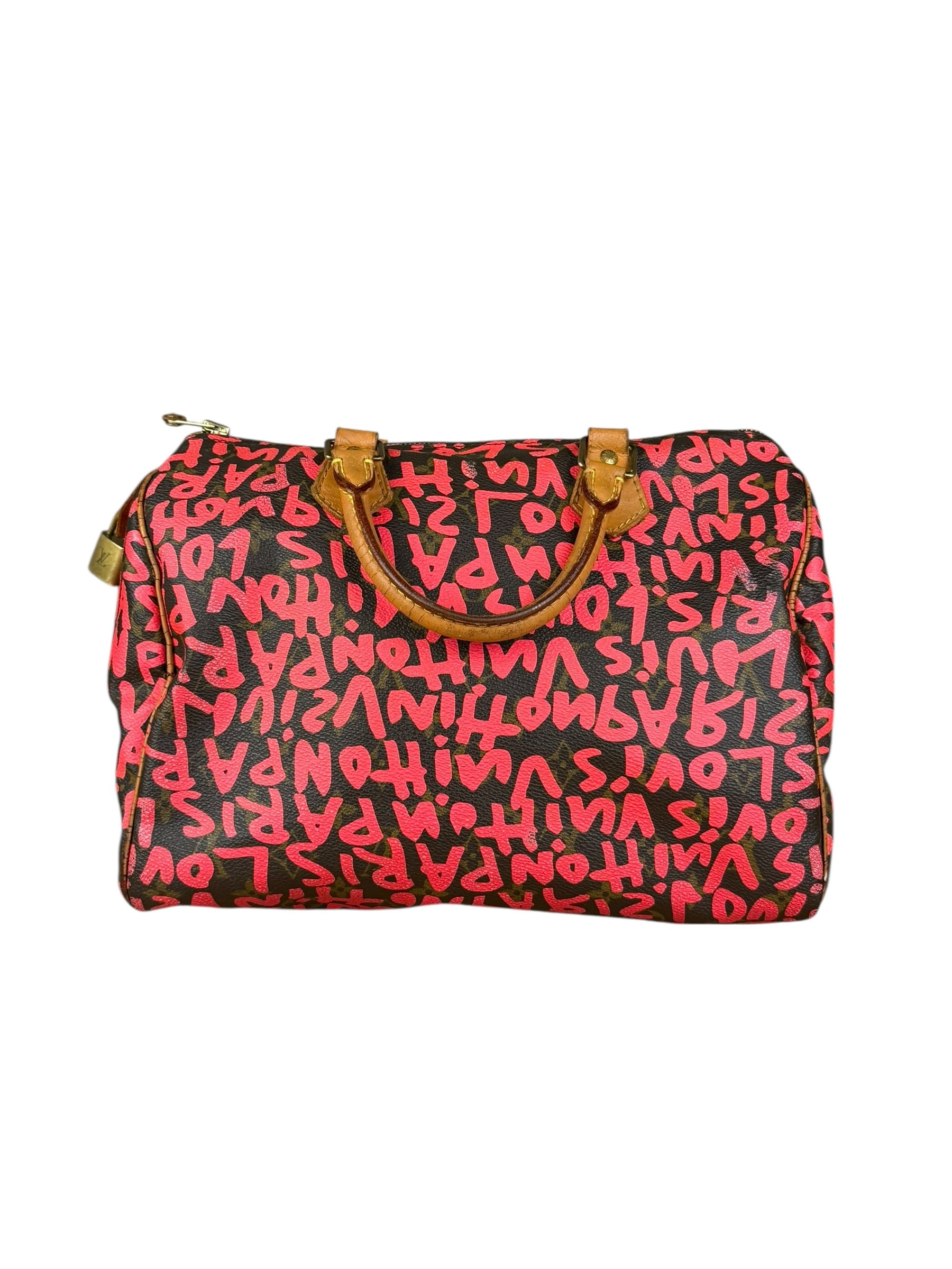 Louis Vuitton x Stephen Sprouse Graffiti Speedy 30 Pink