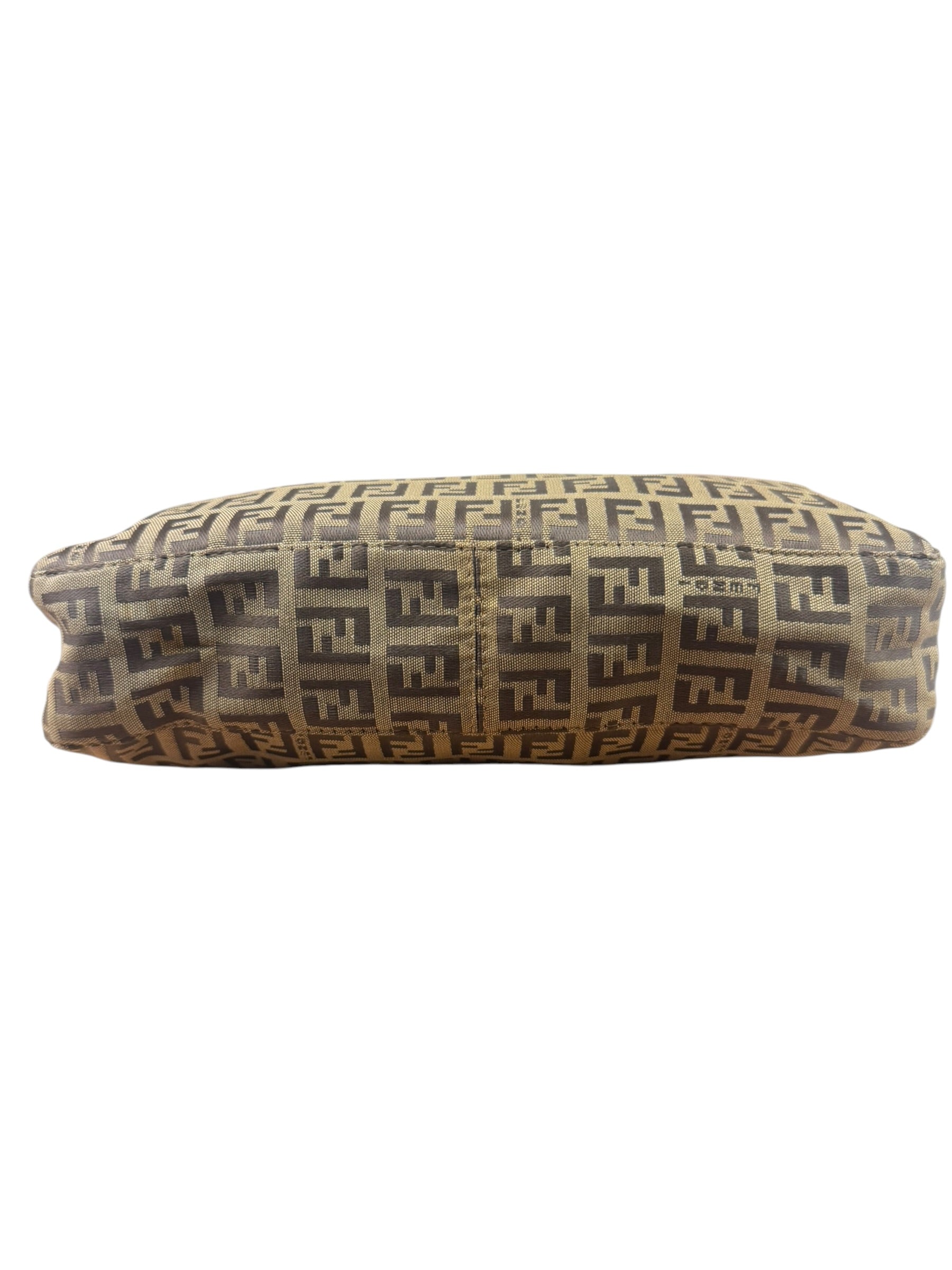 Fendi Vintage Brown Zucca Shoulder Bag