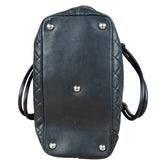 Chanel Black Leather Cambon Ligne large Tote Shoulder Bag 2004