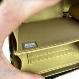 Chanel Mini Golden Plate Quilted Vanity Bag