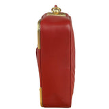 Chanel Red Quilted Leather Rock The Corner Minaudiere Shoulder Bag 2018