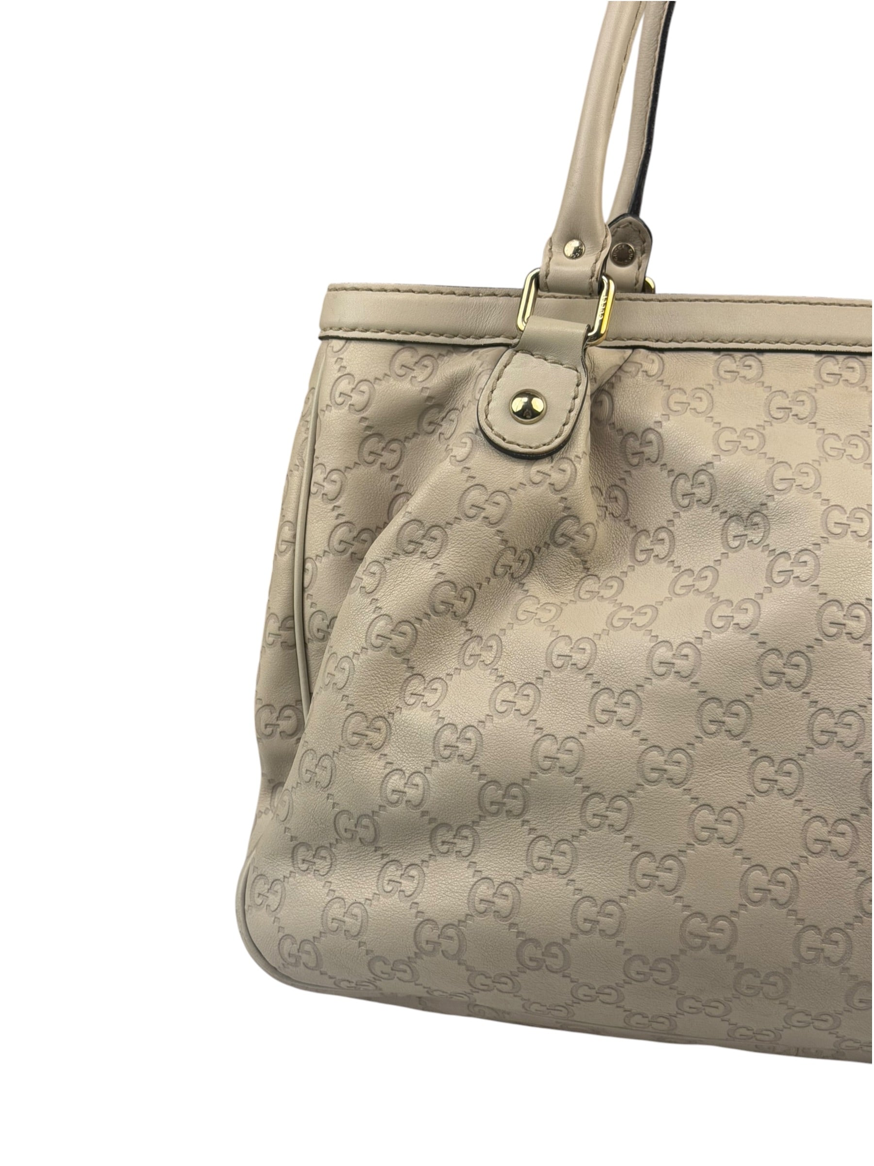 Gucci Beige Guccissima Medium Sukey Shoulder Tote