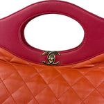 Chanel 31 Pink Leather Quilted Shopping Clutch Shoulder Bag 2018