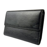 Louis Vuitton Black Epi Leather Long Wallet