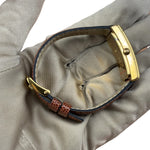 Gucci 2600L Tank Blue Dial Brown Lizard Strap