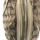 Gucci GG Beige Ivory Leather Shoulder Bag