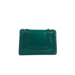 Bvlgari Green Leather Serpenti Forever Shoulder Bag