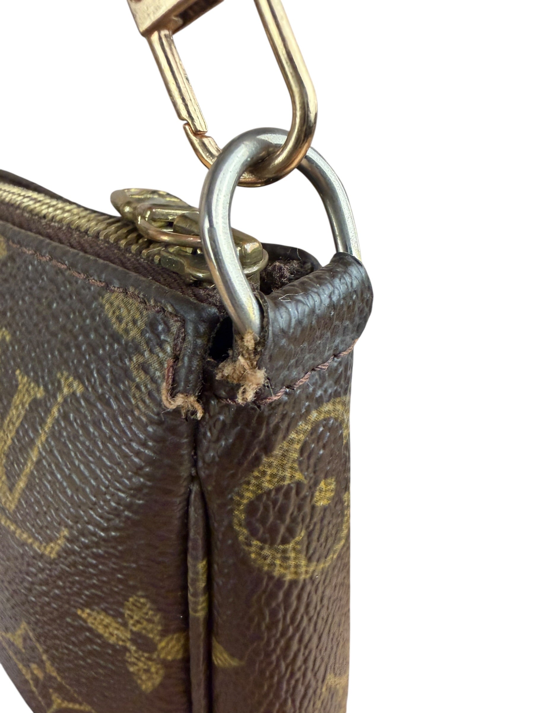 Louis Vuitton Monogram Pochette Replaced LV Strap
