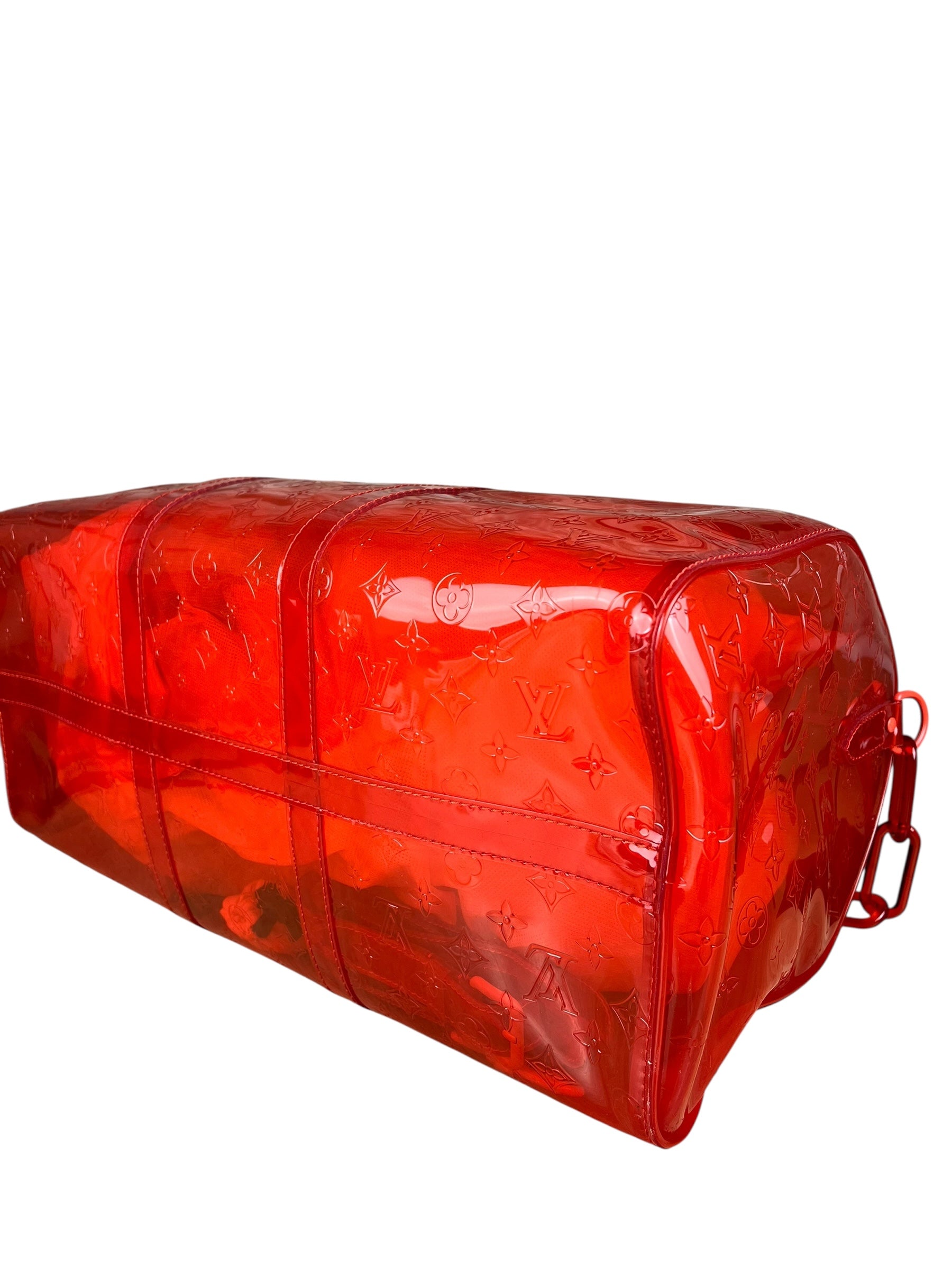 Louis Vuitton X Virgil Abloh Red Monogram PVC Bandouliere 50