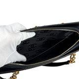 Chanel Black Choco Bar Stitch Caviar Chain Tote 2002