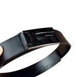Gucci Black Leather G Buckle Belt