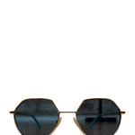 Fendi Blue Gold Frame Sunglasses