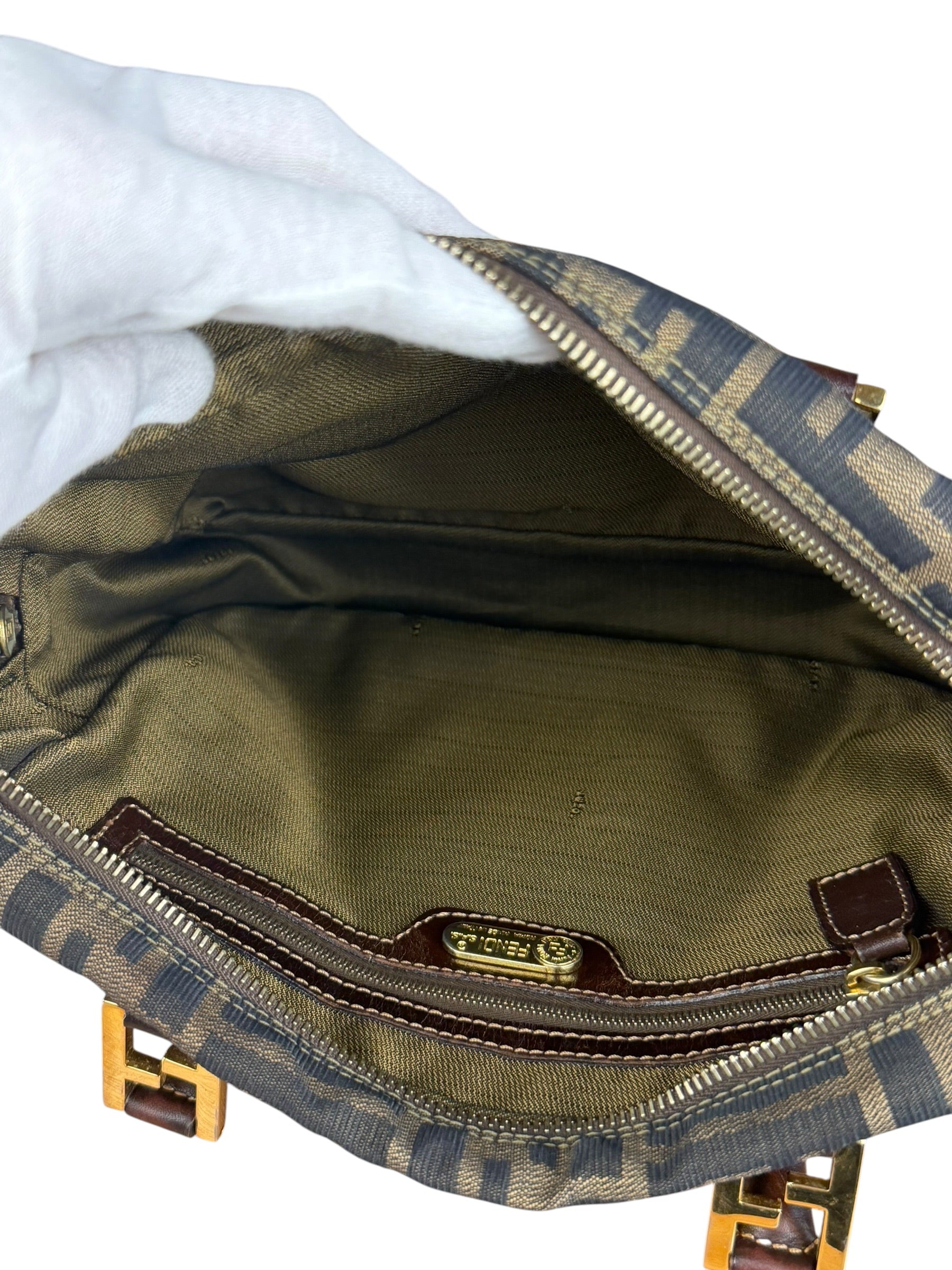 Fendi FF Vintage Zucca Mini Top Handle Bag