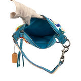 Coach Multicolor Leather Trim Scribble Hobo Bag