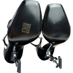YSL Black Opyum YSL Logo Heels