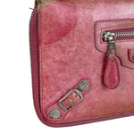 Balenciaga Vintage Pink Le Agneau Long Wallet
