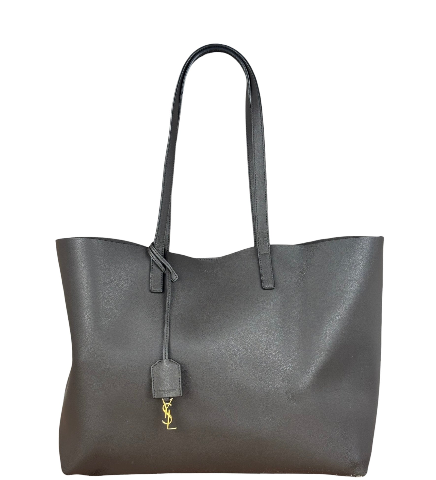 Yves Saint Laurent Leather East-West Shopping Tote Bag