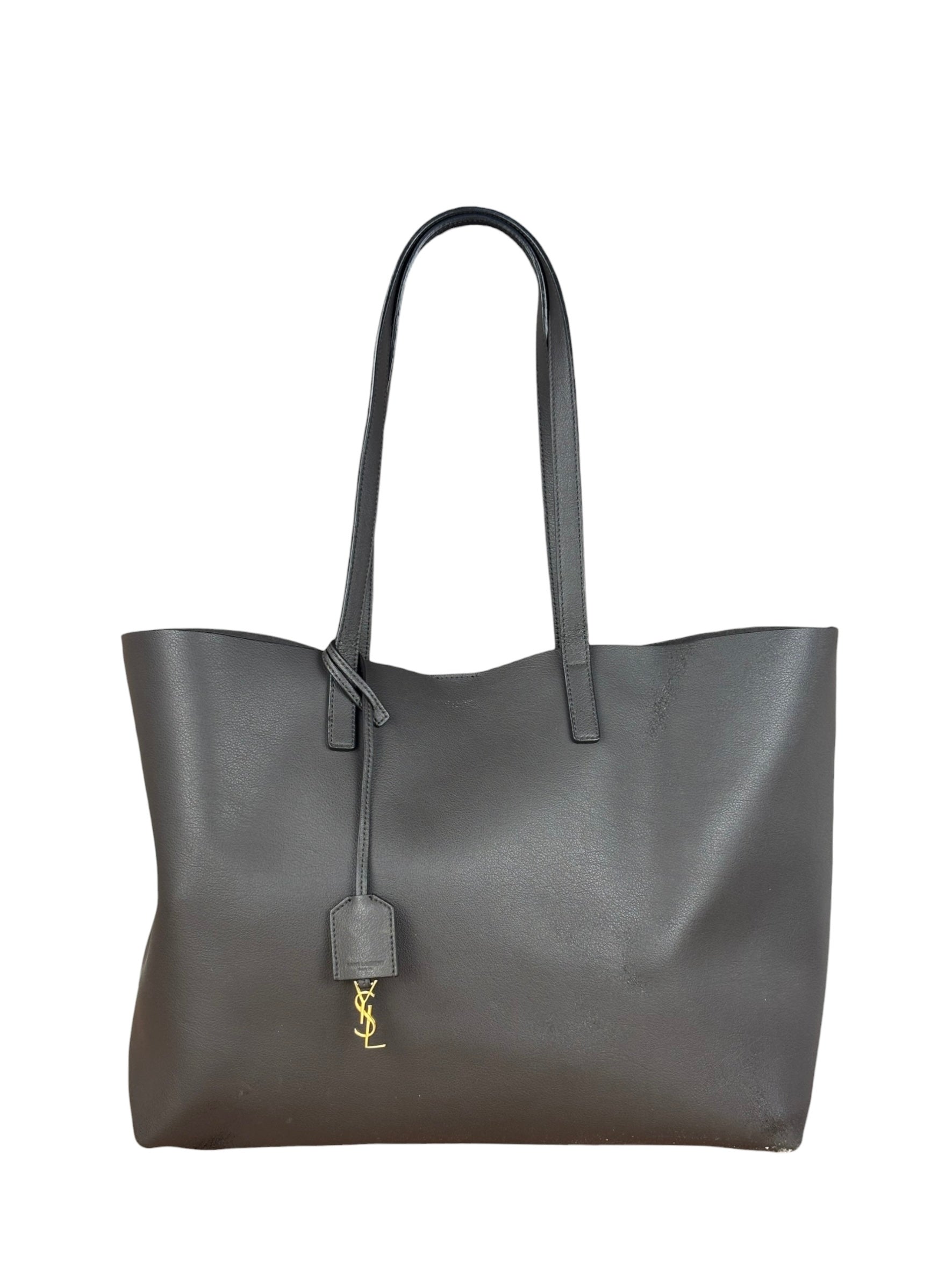 Yves Saint Laurent Leather East-West Shopping Tote Bag