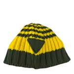 Prada Militare/Limone Cashmere Wool Beanie