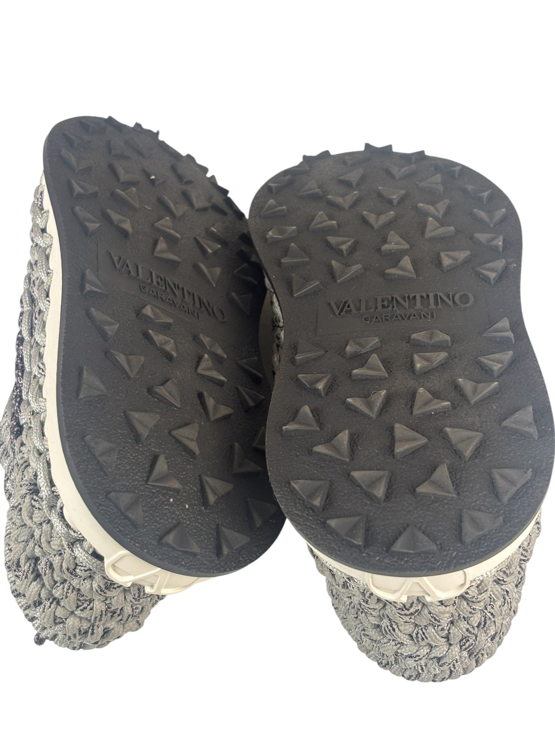 Valentino Crochet Sneaker F&F Grey