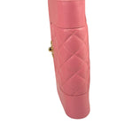 Chanel Pink Lambskin Mademoiselle Flap Wallet On Chain 2018
