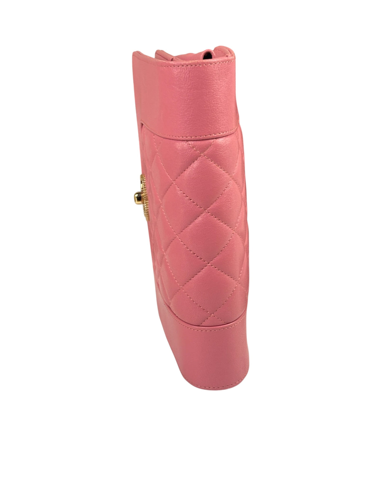 Chanel Pink Lambskin Mademoiselle Flap Wallet On Chain 2018