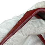 Bottega Veneta Red Shield Frame Sunglasses