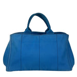 Prada Vintage Blue Canapa Canvas Tote