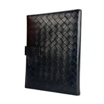 Bottega Veneta Intercciato Black Passport Holder