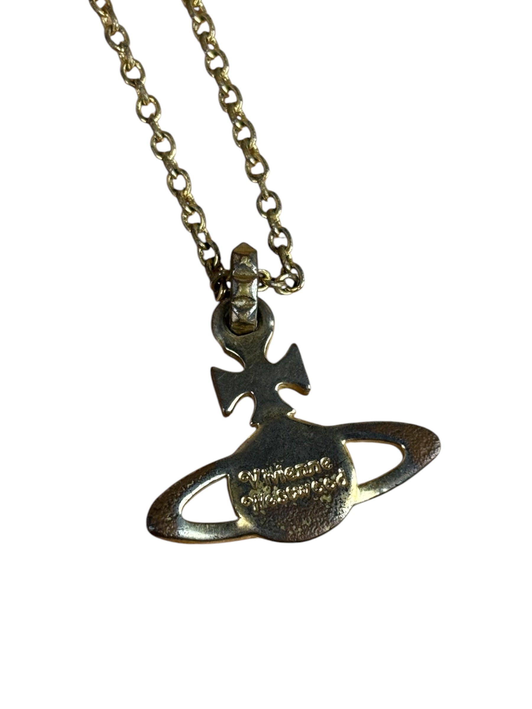 Vivienne Westwood Gold-Tone Orb Pendant Necklace